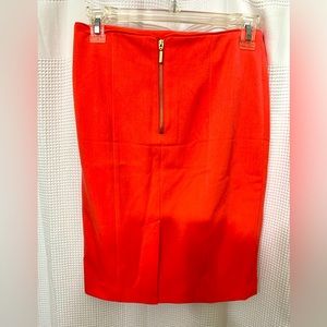 Coral pencil skirt